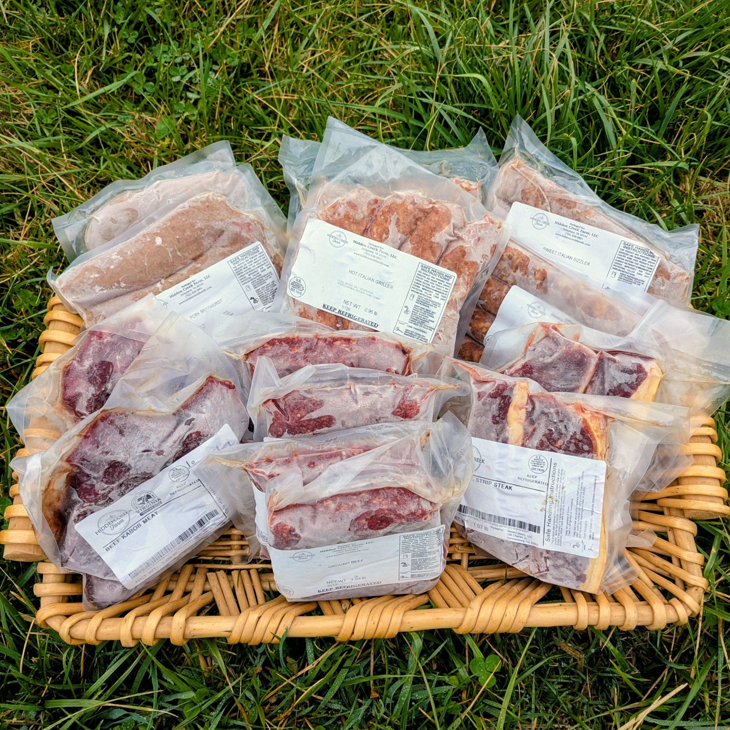 Griller Meat Bundle (15 lbs) from Hidden Creek Farm